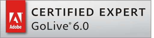 Adobe Certfied Expert GoLive 6.0 Logo