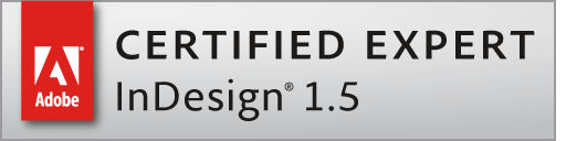 Adobe Certfied Expert InDesign 1.5 Logo