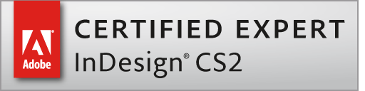 Adobe Certfied Expert InDesign CS2 Logo